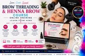 Online BROW THREADING &amp; HENNA BROW COURSE August 01