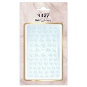 Nail Art Sticker 113 white lace
