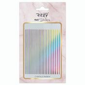 Nail Art Sticker C7 Metallic rainbow 