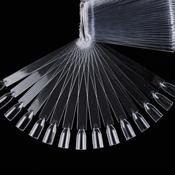 Display Tips SQUARE Clear with a ring  50 pcs