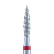 Diamond Cuticle Bit TORNADO Flame RED 2.1mm