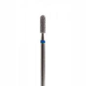 Diamond cuticle bit CYLINDER (smooth top)  3.3 mm BLUE