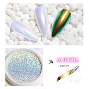 AURORA (unicorn) nail powder 04 GOLDEN RAINBOW 