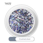 CRUSHED SILVER glitter 
