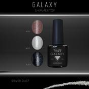 GALAXY Shimmer Top coat Gel SILVER DUST