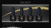 GALAXY Set of 4 Top Coat Gels with shimmer