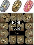 "Exquisite" Slider Nail Art Decoration F033 