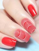 "Exquisite" Slider Nail Art Decoration F078 white