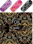 "Exquisite" Slider Nail Art Decoration F131 gold