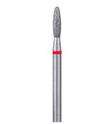Diamond  Cuticle Bit FLAME RED 2.1 mm (smooth top) 