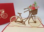 NEW! Pop Up Cards - Bicycle with Flowers