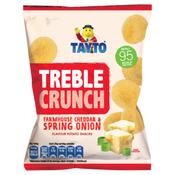 Tayto Treble Crunch Cheddar &amp; Onion Crisps 12x100g