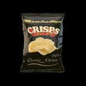 Manhattan Cheese &amp; Onion Crisps | Box of 48 Packets (35g) | Netcrisps
