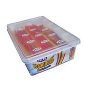 Fini Tornadoes Rainbow Pencils - Tub of 100 Pieces | Fruit Liquorice Sweets