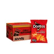 Doritos Chilli Heatwave Crisps | Box of 32 x 40g Bags| Netcrisps