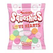 Swizzels Squashies LOVE HEARTS Mixed Fruit Share Bag 120g  | Netcrisps