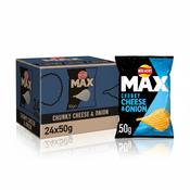 Walkers Max Cheese &amp; Onion Crisps