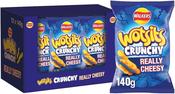 Wotsits Crunchy Cheese Large Bags | Box of 12 Packets (140g)  | Netcrisps