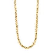 Steelwear Stainless Steel and Gold Plated Byzantine Necklet