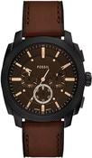 Gents Fossil Machine Chronograph Brown Dial &amp; Strap