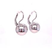 Sterling Silver 12mm Drop Ball Earring image