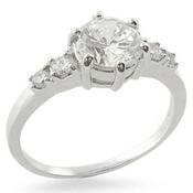 Sterling Silver Cubic Zirconia Ring image