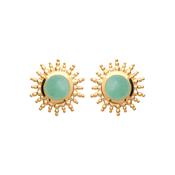 Burren 18ct Gold Plated A Venture in Paradise Earrings