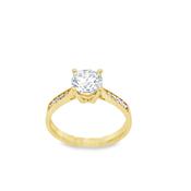 9ct Rd CZ Sol Ch Set Sh