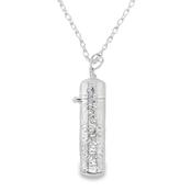 Sterling Silver Memorial Ashes Holder With Filigree Design