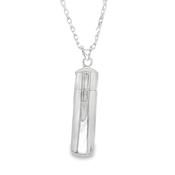 Sterling Silver Plain Memorial Ashes Holder