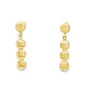9ct Yellow Gold Multi Bubble Drop Earrings image