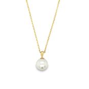 9ct Yellow Gold 8.5mm Freshwater Pearl Pendant image