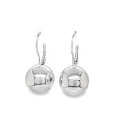 Sterling Silver German Wire Ball Drop Earring image