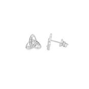 Sterling Slver CZ Celtic Knot Earring image