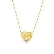 9ct Polished Heart Necklet