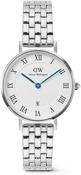 Ladies Daniel Wellington Quadro White Dial Blue Hands