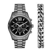 Gents Stainless Steel Michael Kors Lexinton Watch &amp; Bracelet Set