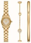 Ladies Rolled Goldl Michael Kors Lexington Bangle &amp; Bracelet Set
