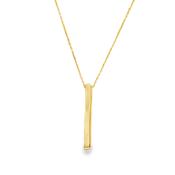 9ct 25mm Vertical Bar Necklet