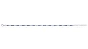 Sterling Silver 2mm White &amp; Blue CZ Tennis Bracelet image