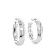 Sterling Silver Heavy Hoop Earrings image