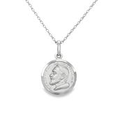 Sterling Silver Padre Pio Medal Pendant