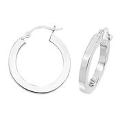 Sterling Silver Hoop Earrings 27mm image