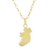 9ct Yellow Gold Cutout Ireland Pendant image
