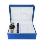Kids Mixed Blue Dial Communion Watch Set with St. Christopher Medal and Extra Blue Strap
