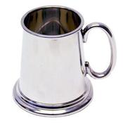 Plain Pewter Christening Mug