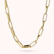 Bronzallure Gold Plated Paperlink Polished Necklet