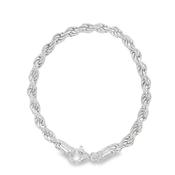 Sterling Silver 7.5" Rope Bracelet
