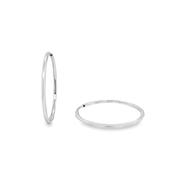 Sterling Silver 24mm Hoop Earrings image