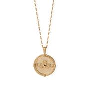Burren 18ct Gold Plated Queen Of Hearts Claddagh Pendant